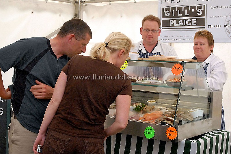 Food Fair 25.jpg - Gill's Plaice, in  Aberdyfi had their stall of fresh fish at the Food Fair.© EVAN L. DOBSON, Tel: 01678 521020